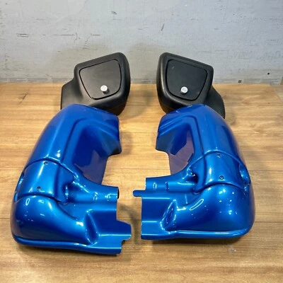 Harley OEM LOWER FAIRINGS WITH GLOVE BOXES / 89-03 TOURING ELECTRA GLIDE - Image 1 of 4