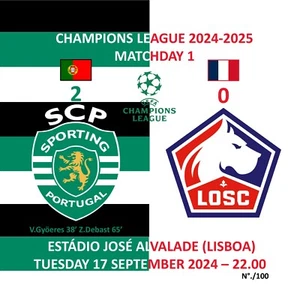MAGNET FOOT MATCH SPORTING CP / LILLE LOSC 2024-09-17 SAMMLUNG - Bild 1 von 1