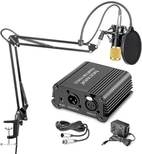 NW-800 Condenser Microphone (Gold) with Suspension Boom Scissor Arm Stand - Picture 1 of 4