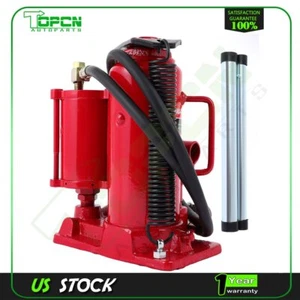 12 Ton Pneumatic Hydraulic Bottle Jack with Manual Hand Pump Truck Repair Lift - Picture 1 of 11