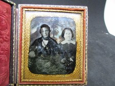 Ambrotype photograph in Union Case - Husband & Wife              (6