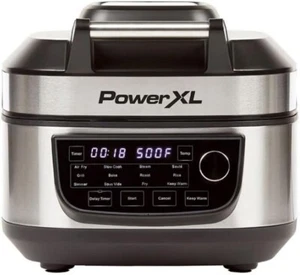PowerXL 12-in-1 Grill Air Fryer Combo 1550W, Roast, Bake, Slow Cook - Picture 1 of 8