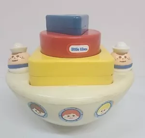 De colección Little Tikes Tubby Remolcador Bloque Apilable Juguete con Botella Tot Figuras LEER - Imagen 1 de 9