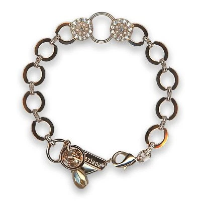 Bracelet by Mariana Woman Timeless Clear and Pearl Swarovski Crystals - Image 1 of 4