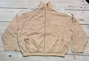 NWT ADIDAS Parley Track Jacket Beige Women's Sz L HM1700 - Picture 1 of 13