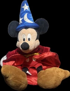 Disney Fantasia Plush Mickey Mouse 24” Sorcerer Magic Large Wizard Disney Store - Picture 1 of 7