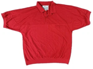 Vintage Huk-A-Poo Poloshirt Kurzarm Größe Extra Large XL Rot 80er Retro - Bild 1 von 4
