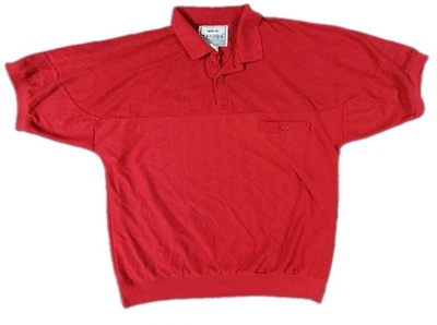 Vintage Huk-A-Poo Polo Shirt Short Sleeve Size Extra Large XL Red 80s Retro - Image 1 of 4
