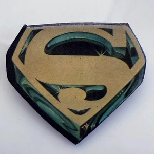 Vintage 1978 SUPERMAN movie promo pin DC die-cut button 1st Christopher Reeve NM - Picture 1 of 2
