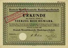 Deutsch Westafrikanische Handelsgesellschaft 1930 Hamburg Deweha Ltd. Hannover