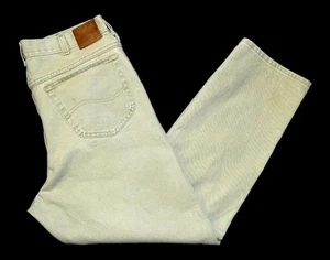 LEE - Jeans Uomo Vintage 205 Relaxed Fit 36"W X 30"L Gamba Dritta Beige Marrone - Foto 1 di 5