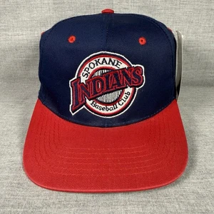 Gorra de béisbol azul Spokane Indians Snapback MILB jóvenes niños vintage años 90 - Imagen 1 de 10