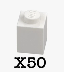 Lego 1x1 Ladrillo #3005 - Blanco - 50 Piezas - Imagen 1 de 2