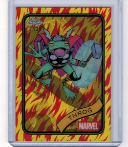 2025 Topps Chrome Throg Human Torch Refractor #'ed 27/39 #46 - Picture 1 of 1