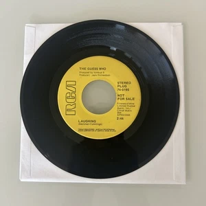 Lot (2) THE GUESS WHO Laughing/Undone + These Eyes PROMO 45's Original RCA - Picture 1 of 8