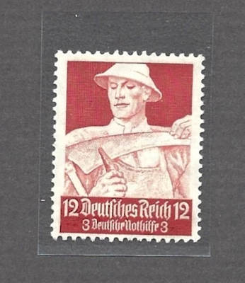German Reich Stamp Mi #561, Professions Issue of 1934, 12 Pf Builder, MH - Image 1 of 2