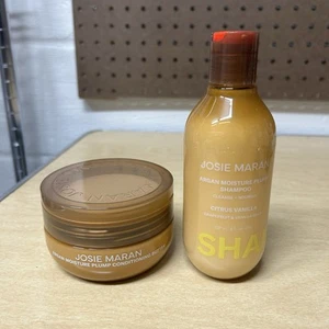 Josie Maran Moisture Plump Argan Shampoo & Hair Butter Citrus Vanilla Set Neu - Bild 1 von 4