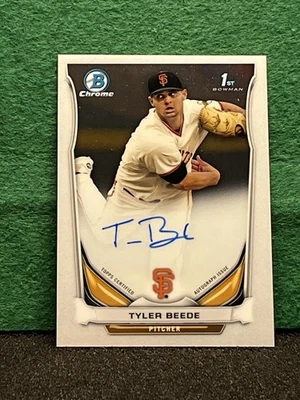 Autógrafos Tyler Beede 2014 Bowman cromados selección borrador #BCA-TB (AU, RC) Foto 1 de 3