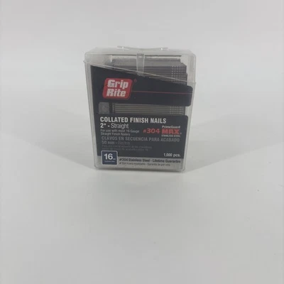 Clavo acabado intercalado GRIP-RITE MAXB64873, 2 en L, 16 ga, recto. ¡Envío rápido! Foto 1 de 4
