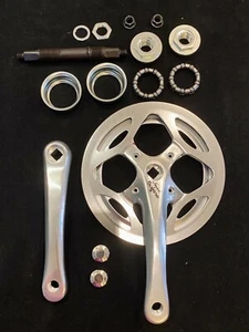 BMX SUGINO IMPEL 44T 170MM CRANKS SINGLE TRACK CHAINRING WITH BB SET VINTAGE - Picture 1 of 11
