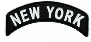 NEW YORK ROCKER Iron On Patch New York Biker Vest - Picture 1 of 1