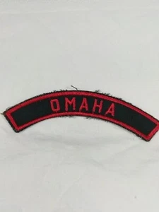 Girl Scouts Omaha Council Identification Strip Embroidered Patch 1960s Vintage - Picture 1 of 4
