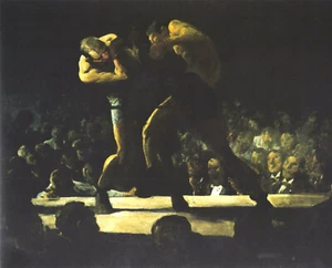 George Bellows - Club Night (1907) Boxing Fight - 17" x 22" Fine Art Print - Picture 1 of 1