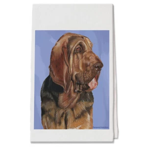 Bloodhound Decorative Cotton Kitchen Dish Towel, Pet Gift - Picture 1 of 1