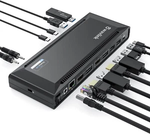 Station d'accueil Wavlink DisplayLink 2 moniteurs 100W PD 2HDMI 2DP pour Windows/Mac - Photo 1/5