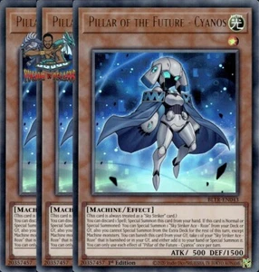 Yugioh! 3x Pillar of the Future - Cyanos BLTR-EN043 Ultra Raro 1ª Edición Casi Nuevo - Imagen 1 de 1