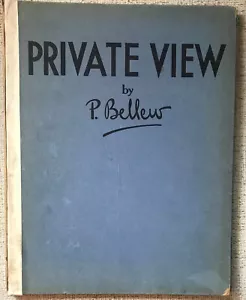 PATRICK BELLEW " PRIVATE VIEW " 1937 1ST SIGNED HC G+ GREAT CARTOONS! - Foto 1 di 4