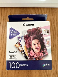 Canon Zink Selbsthaftendes Foto-Papier Zoemini 100 Stück Sheets adhesive 50x76mm - Bild 1 von 3
