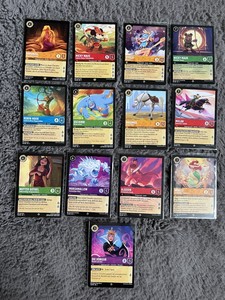 Lorcana 13x cards gold | silver | Rapunzel | Mickey mouse | much more