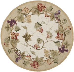Safavieh Chelsea IVORY 3' X 3' Round Area Rug - HK116A-3R - Picture 1 of 2