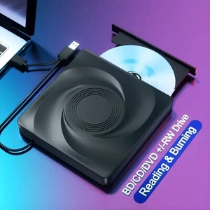 External Blu ray Drive, DVD/CD Drive for Laptop PC, Bluray Player Burner USB 3.0 - Picture 1 of 15