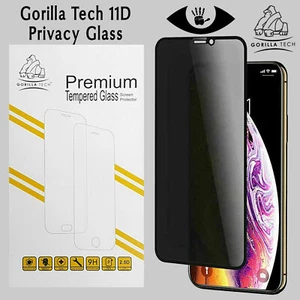 Privacy full Glass Shock Proof Screen Protector Cover for Apple iPhone 14/13 Pro - Picture 1 of 12