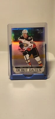 2022-23 Upper Deck Hockey Series 1 Debut Dates #DD-13 Trevor Zegras Ducks - Image 1 of 3