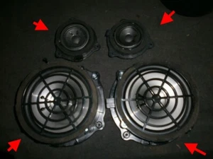 AUDI TT TTS RS MK2 8J Black Edition BOSE TÜRLAUTSPRECHER VORNE X4 ORIGINAL - Bild 1 von 23
