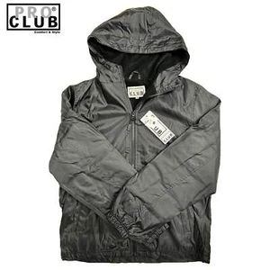 Pro Club Men's Fleece Lined Windbreaker Jacket - Picture 1 of 4
