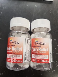 Lot of 2 Regular Strength Pain Reliever/Fever Reducer acetaminophen 325 mg - Picture 1 of 8