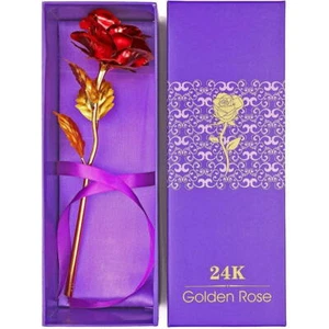 Valentines Rose complete with box 3 Colours - Picture 1 of 25