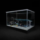 1/64 Diorama voiture garage modèle DEL éclairage extérieur voiture parking lot scène modèle