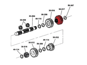 RevTech Moto Motorcycle Motorbike Countershaft 4th Gear - 5 Speed - Picture 1 of 1
