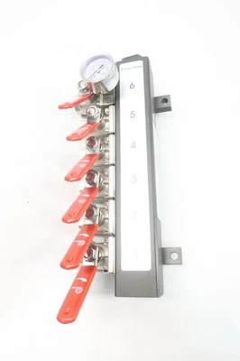 Plastic Process Equipment Visionflow 6 Valve Manifold 1in Npt - Image 1 of 4