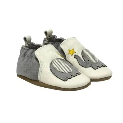 Suelas suaves Robeez Robeez - estrellas elefante marfil Foto 1 de 4