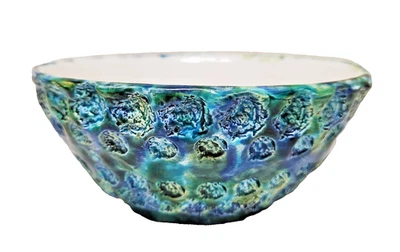 EDNA JOHN Vintage Artesanal Cuenco Estudio Cerámica Firmado 1974 Hecho a Mano Coleccionable Foto 1 de 4