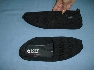 NEW Bobs by Skechers Womens Shoes Size 10 Black Slip on Memory Foam Mesh - Picture 1 of 5