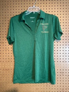 Sport Trek Womens Small Short Sleeve Athletic Tennis Shirt Green Falcon HS G11 - Picture 1 of 7