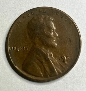 1951-S Lincoln Wheat Cent Penny -Errors- Cud on “E” In Liberty and Cud On “9” - Picture 1 of 4
