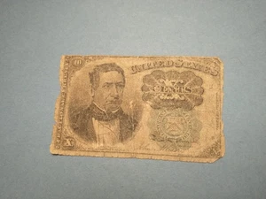 1874 Fractional Currency 10 Cents Green Seal dime civil war US United States 259 - Picture 1 of 2